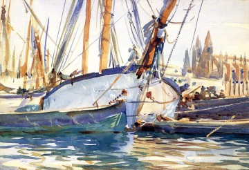  barco pintura - Transporte Mallorca barco John Singer Sargent